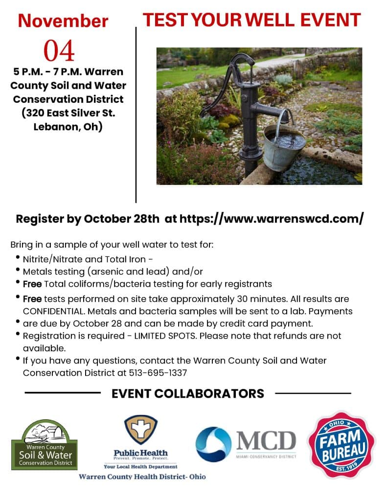 WCHD Test your well event